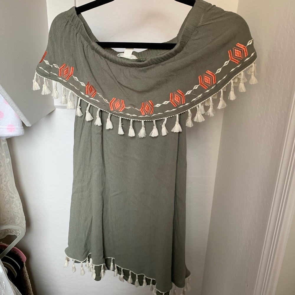 Off the shoulder boho dress